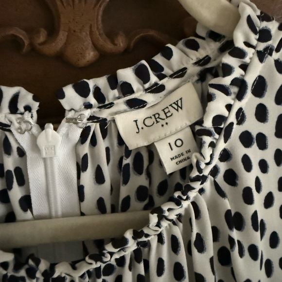 JCrew Factory Polka Dot Midi Dress - Picture 2 of 4